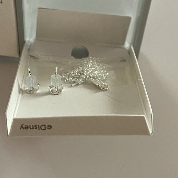 MOM Disney Mickey Mouse Ears Floating Crystals From Swarovski Necklace Earrings - Picture 8 of 8